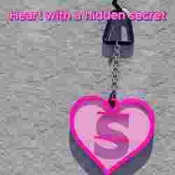 Heart with a hidden message – The letter "S" revealed by light