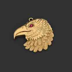 🦅 Free Eagle Head Pendant STL – Majestic Jewelry Design