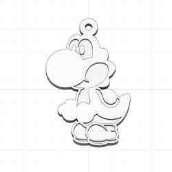Yoshi keychain