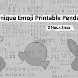 🧿 Megapack of 931 Unique Emoji-Inspired 3D Printable Pendants