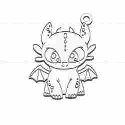 Toothless Toothless Keychain - How to train your dragon