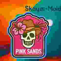 💀🌺 Pink Sands Skull Hibiscus Mold – Freshie, Ornament, Resin & Candle Mold 🌺💀💗