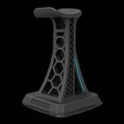 Honeycomb Headphone Stand - sturdy, minimalist desktop holder (3D-printable STL).