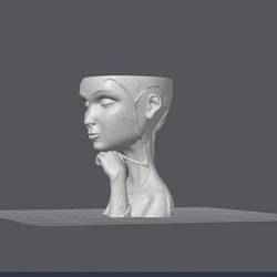 VENUS Flowerpot in the Shape of a Woman's Face