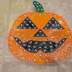 Singing Seed pumpkin for pixel pole or standalone