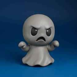 Angry Ghost Figurine – Halloween STL