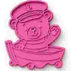 TEDDY BEAR COOKIE CUTTER ON BOAT