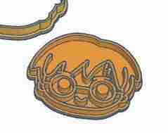 Harry Potter Cookie Cutter STL - Wizard Biscuit Cutter for 3D Printing
