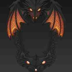 Gothic style photo frame and painting pack No.2