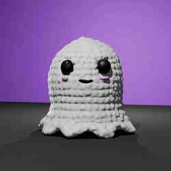 CROCHETED CHIBI GHOST