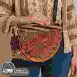 Handcrafted Wooden Mandala Purse Laser Cut File