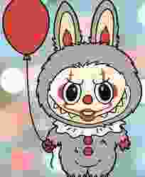 Halloween Labubu Pennywise Cookie Cutter