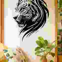 Abstract Lion - Wall Art Multicolor