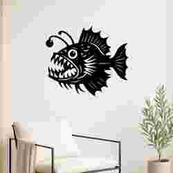 Angry Anglerfish - Wall Art Multicolor