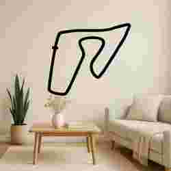 Angular Track Outline - Wall Art Multicolor