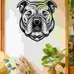 Bulldog Head - Wall Art Multicolor