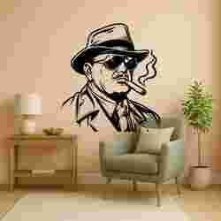 Gangster Cigar - Wall Art Multicolor