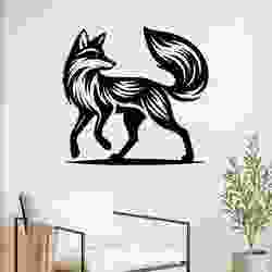 Stylish Fox - Wall Art Multicolor