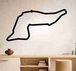 Triangular Track Outline - Wall Art Multicolor