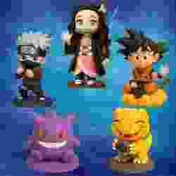 Anime Pack 5 Charactars 3D Print  (Goku, Nezuko, Kakashi, Gengar and Agumon)