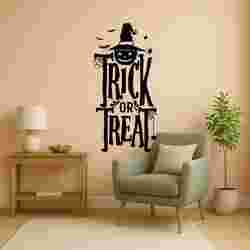 Halloween Trick Or Treat Sign - Wall Art Onecolor