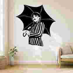 Halloween Wednesday Umbrella - Wall Art Multicolor