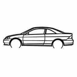 EM2 Civic Coupe Wall "Line" Art
