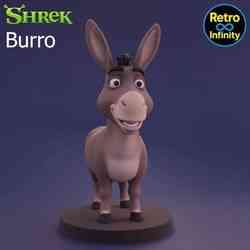 Donkey / Donkey - Shrek 3D figure Retro Infinity style (90mm) | vinyl collectible