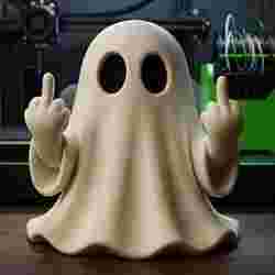 GHOST MIDDLE FINGER - HALLOWEEN DECORATIONS