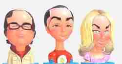 The Big Bang Theory 3 characters bust