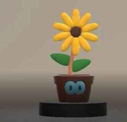 Cartoon sunflower  3d printable moderl