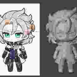 Chibi - Albedo - Genshin Impact