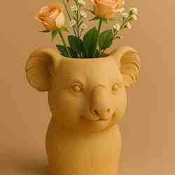 Koala Bear Vase | Cute Animal Planter STL