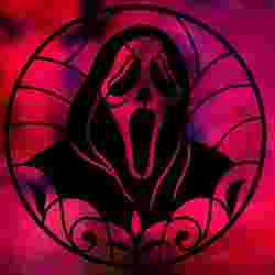 Scream for stained glass resin DIY or wall decor