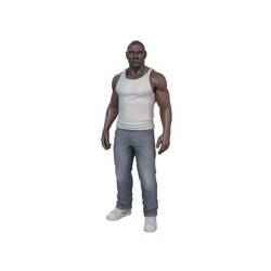 Urban Minimalist – White Tank Top & Jeans Figure (Casual Streetwear Style)