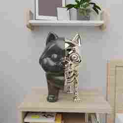 Pomerian Dog Xray - Half Bone Art Toy Decorative Sculpture