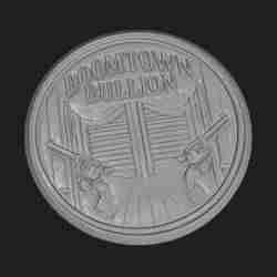 boomtown bullion coin token wall art