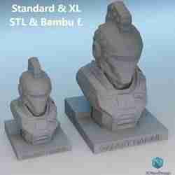 Galaxy Marine Warrior Bust + Base – Cosmic Warriors Collection (Standard + XL)