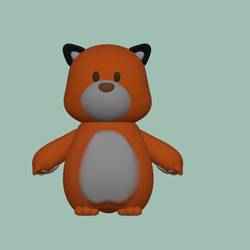 A cute little fox in 3D! 🦊✨