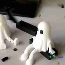 Articulated Ghost halloweeen – screen PC & Desk and Decoration - print in place