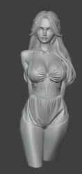 Realistic Fantasy Female Figurine