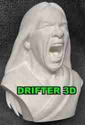 Native American Man Bust 5 - War Cry