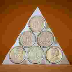 Coin Display Stand for 10 Hryvnia Collectible Coins (6 slots)