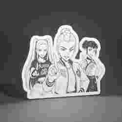 Huntrix KPop Demon Hunters lightbox / huntrix K-pop female warriors light box