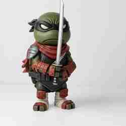 TMNT The Last Ronin Leonardo tiki statue