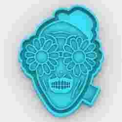 Art the terrifier clown with sunflower glasses - freshie mold - STL for silicone mold