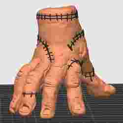 THING THE ADDAMS FAMILY HAND WEDNESDAY REAL 3D STITCHES