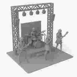 Concert stage diorama