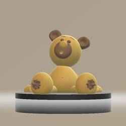 teddy bear  3d printable model