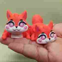 Cute Flexi Squirrel Keychain and Toy ~ Articulated & Print-in-Place (Almonimal Squirrel)